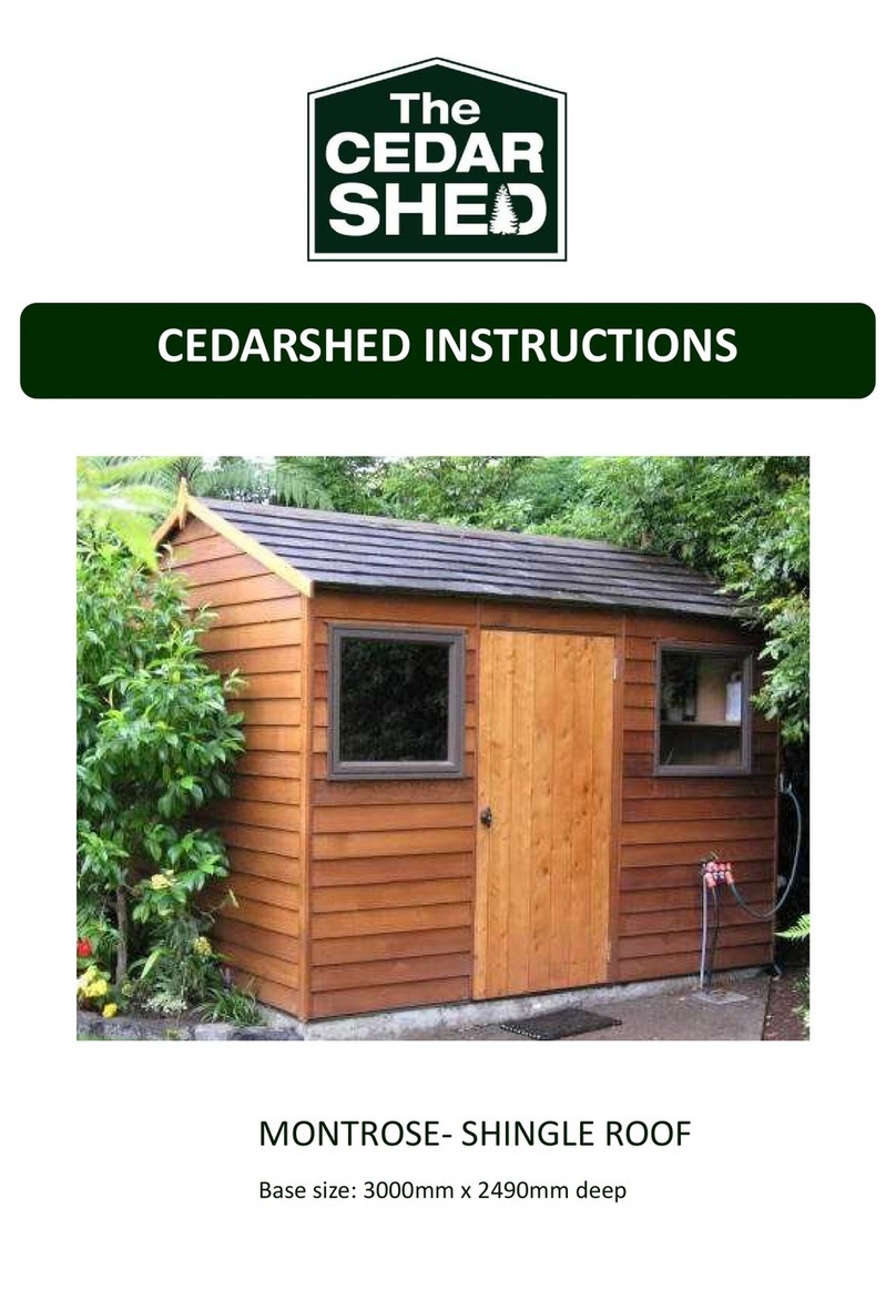Cedarshed Montrose Shingle Roof instructions