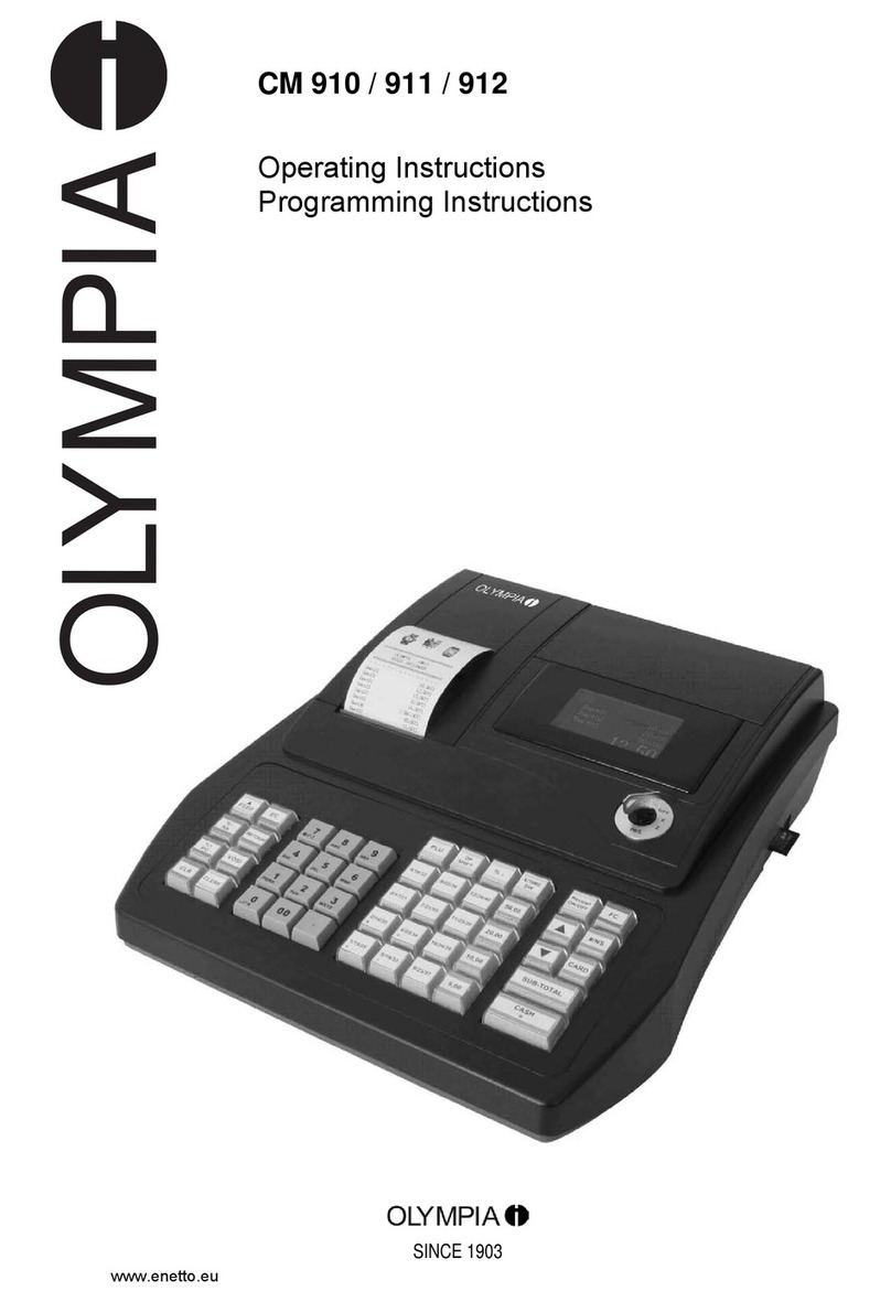 Olympia CM 910 Operating Instructions Programming Instructions