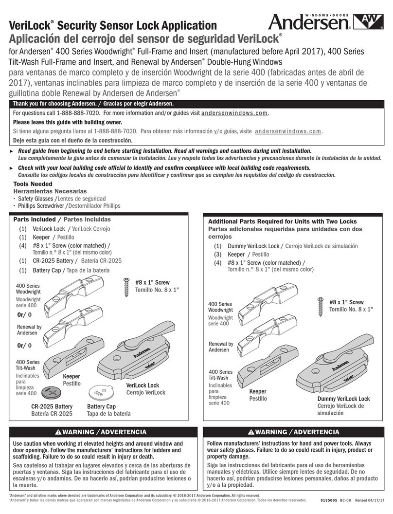 Andersen VeriLock manual