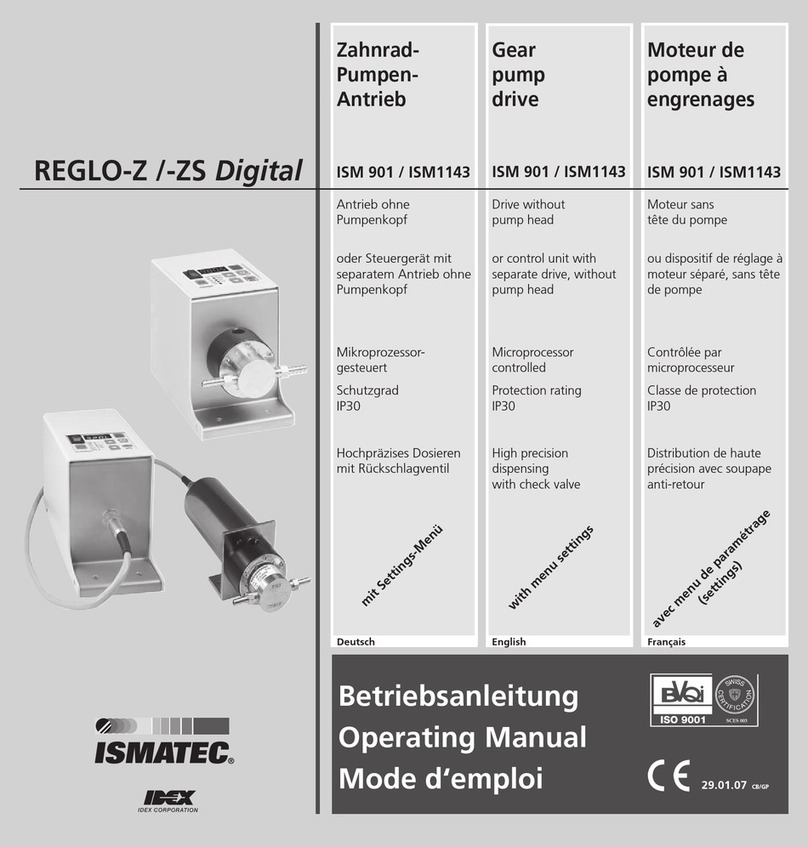 Idex ISMATEC REGLO-Z Digital operating manual