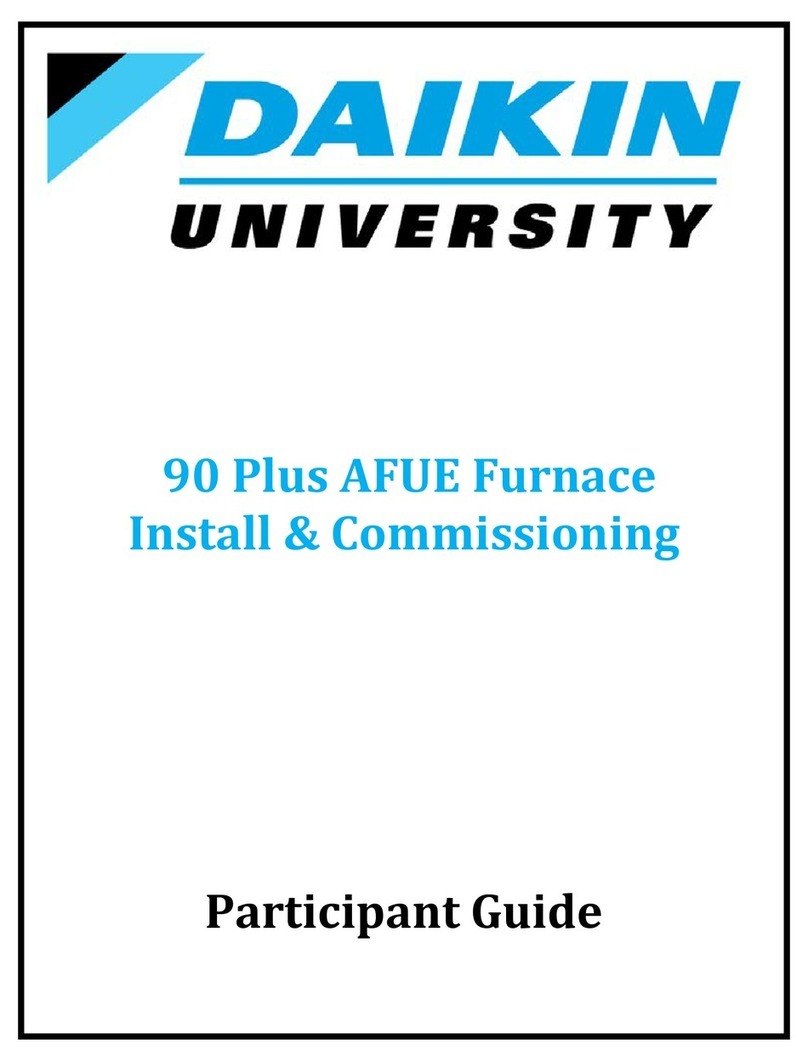 Daikin 90 Plus AFUE Installation & commissioning