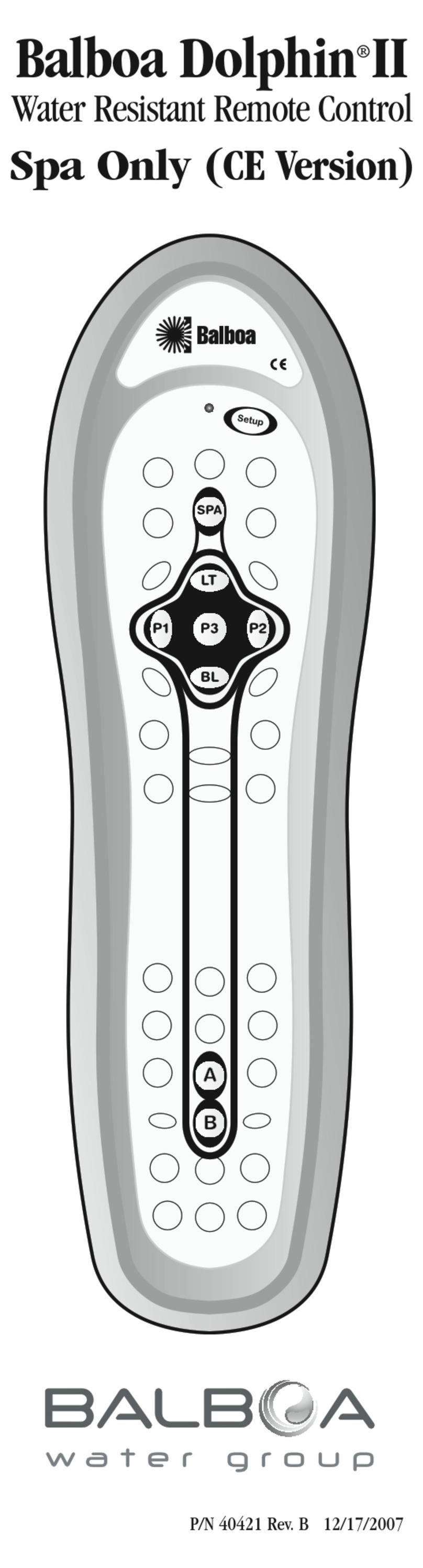 Balboa Dolphin II manual
