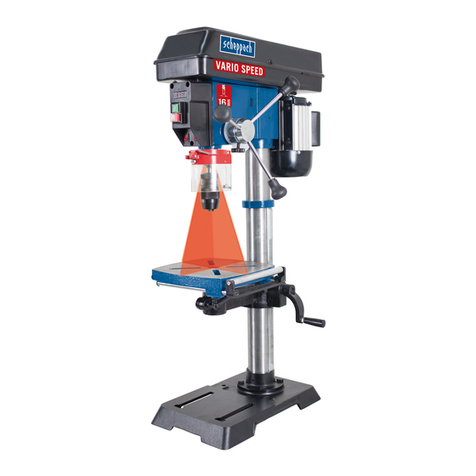 Scheppach Vario Speed DP18VARIO Operational manual
