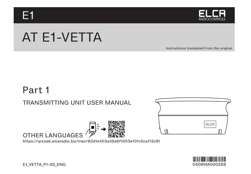 ELCA E1 Series user manual