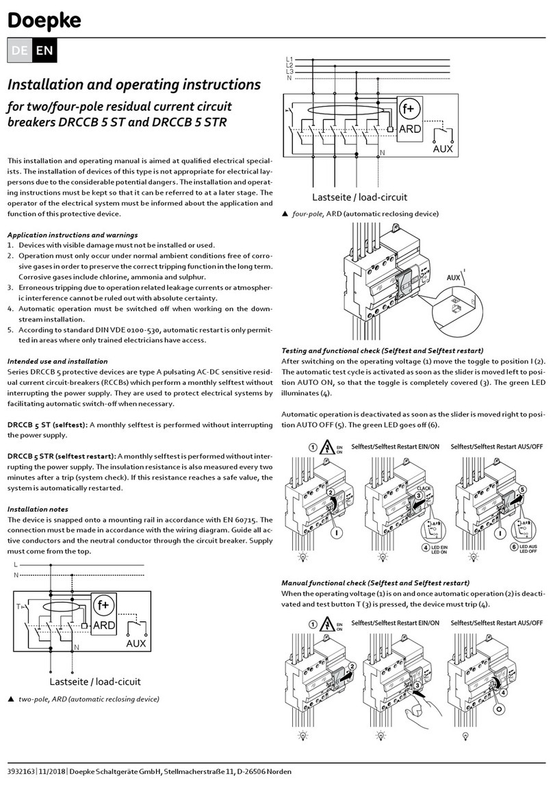 Doepke DRCCB 5 Series User manual