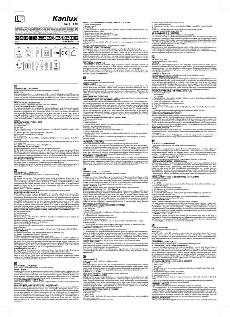 Kanlux ZARA HR-40 User manual