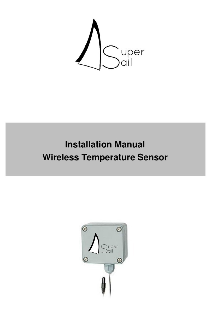 SuperSail Wireless Temperature Sensor installation manual