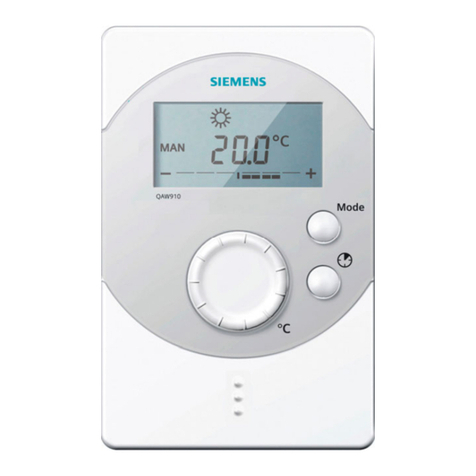 Siemens QAW910 Mounting instructions Siemens QAW910 Mounting instructions