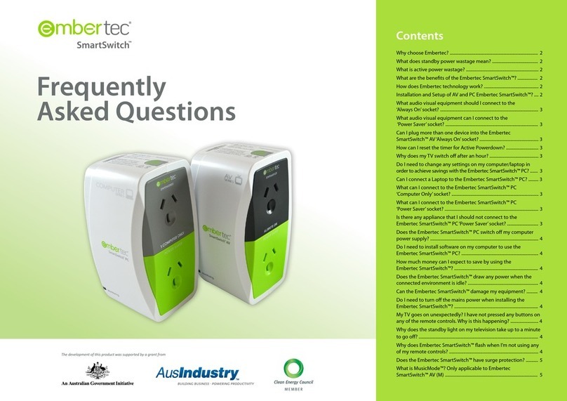 Embertec SmartSwitch Series Frequently asked questions Embertec SmartSwitch Series Frequently asked questions