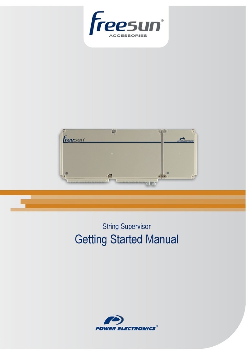 Power Electronics Freesun String Supervisor SFS08 Parts list manual