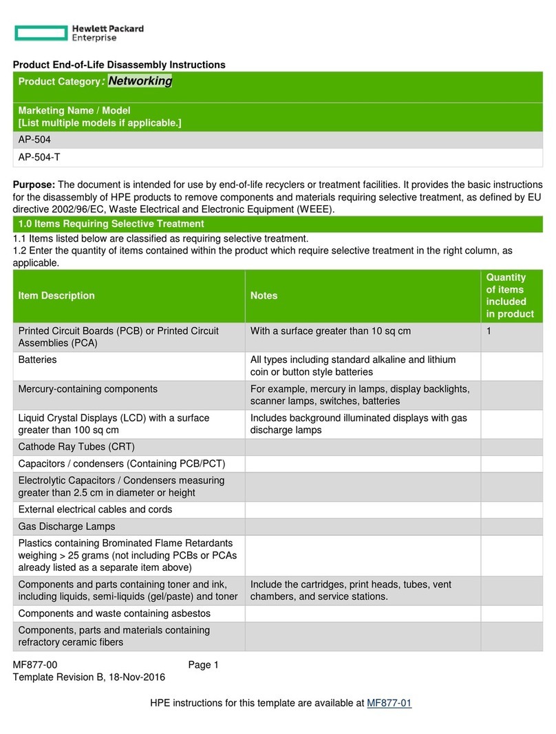 Hewlett Packard Enterprise AP-504 Assembly instructions