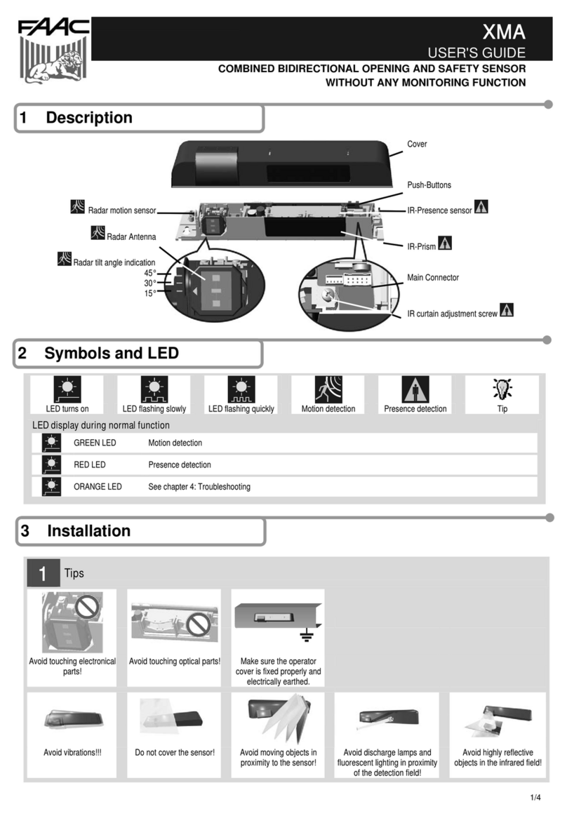 FAAC XMA user guide