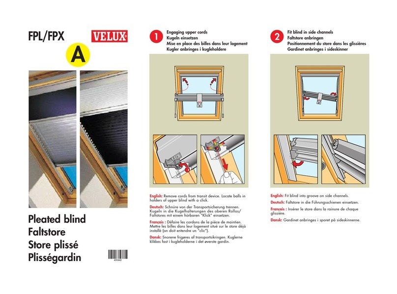 Velux FPL Series User manual