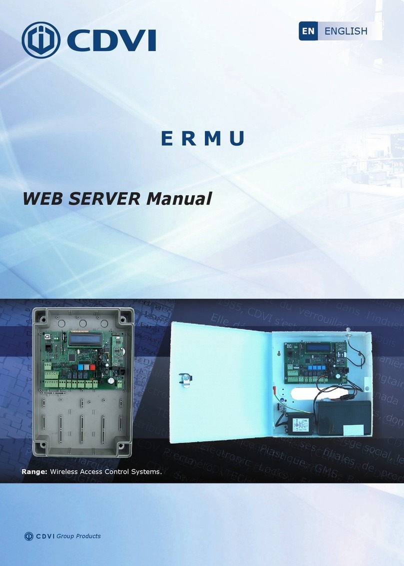 CDVI ERMU User manual