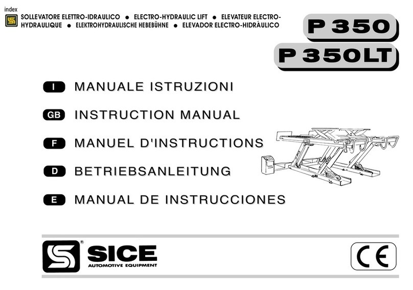 SICE P 350 instruction manual