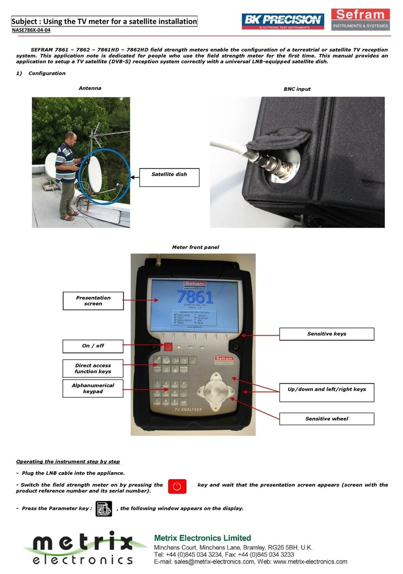 B+K precision SEFRAM 7861 User manual