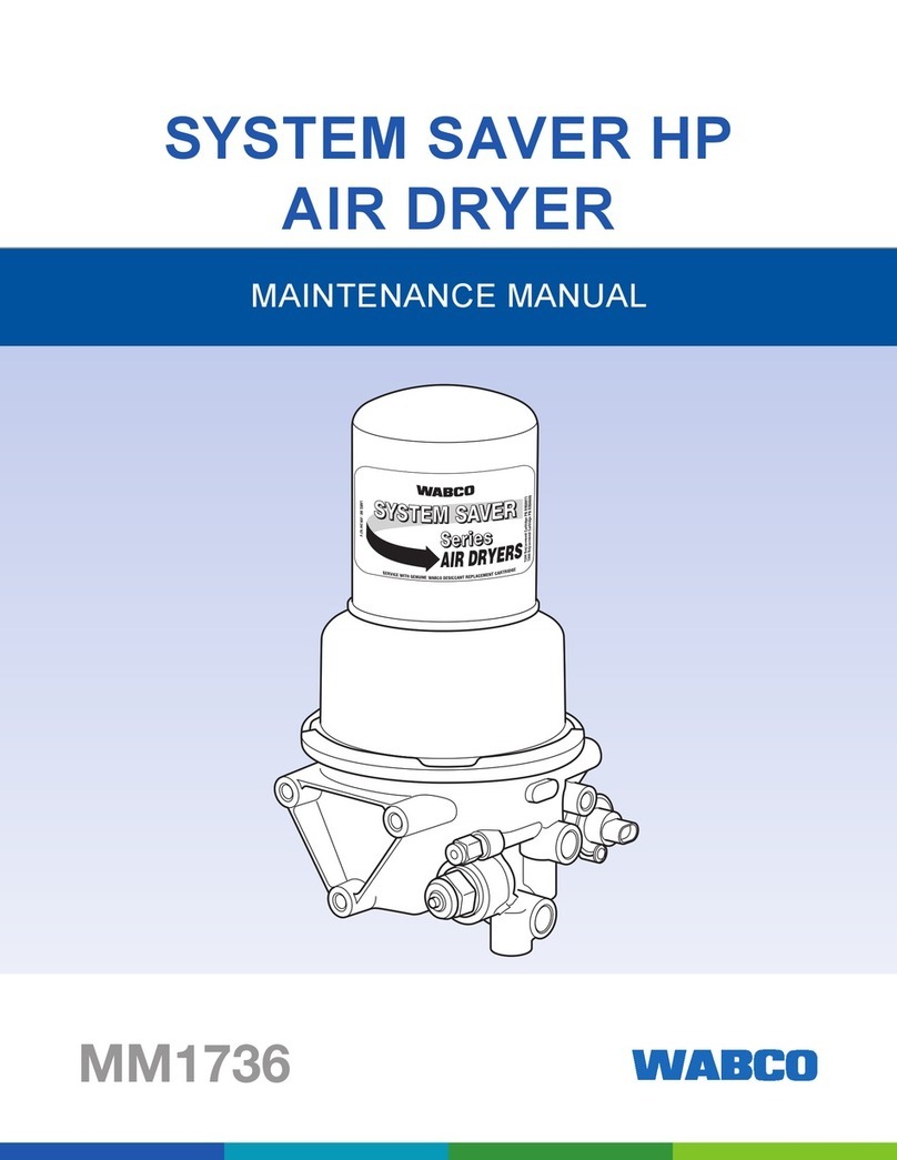 WABCO SYSTEM SAVER HP MM1736 Maintenance manual
