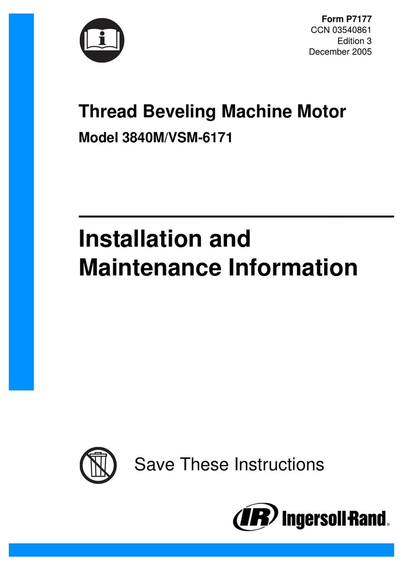 Ingersoll-Rand 3840M/VSM-6171 Installation and maintenance information