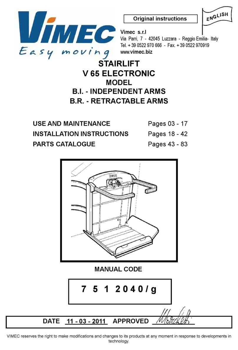 vimec V65 B.I. User manual