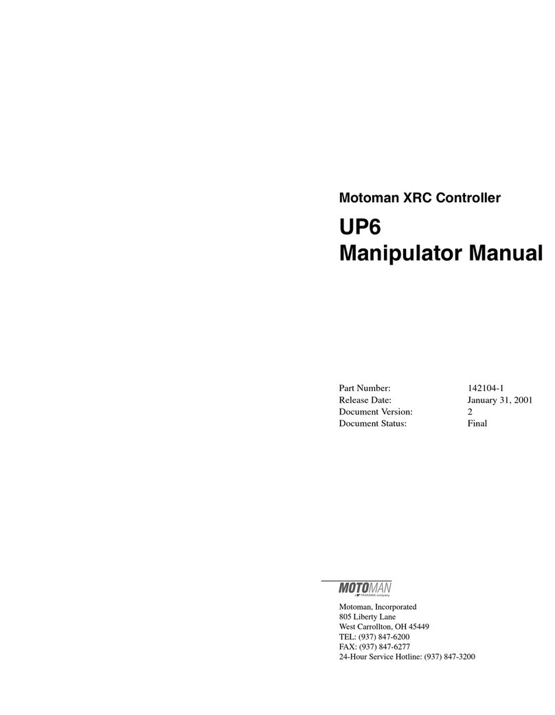 YASKAWA Motoman UP6 User manual