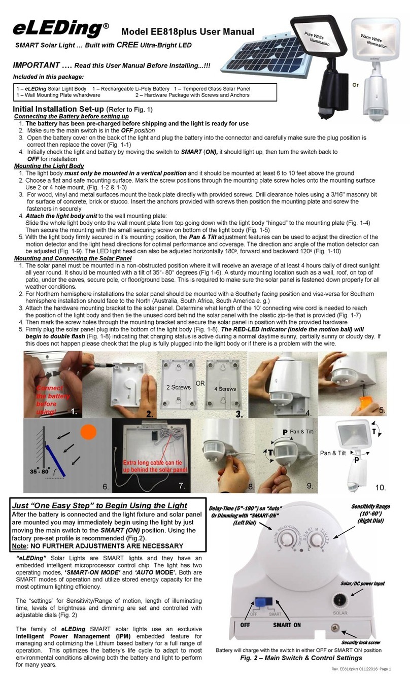 eLEDing EE818plus User manual