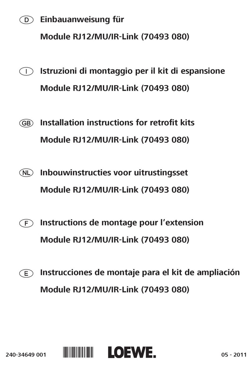 Loewe Module RJ12/MU/IR-Link installation instructions