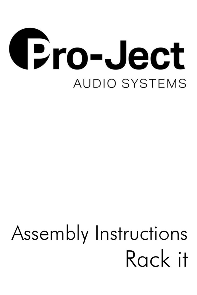 Pro-Ject Audio Systems Rack it Assembly instructions