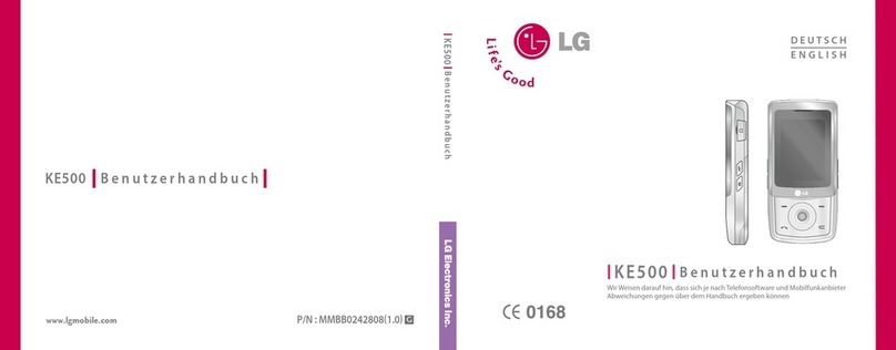 LG KE500 User manual