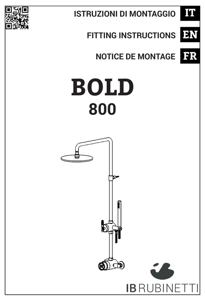 IB RUBINETTERIE BOLD 800 Fitting instructions