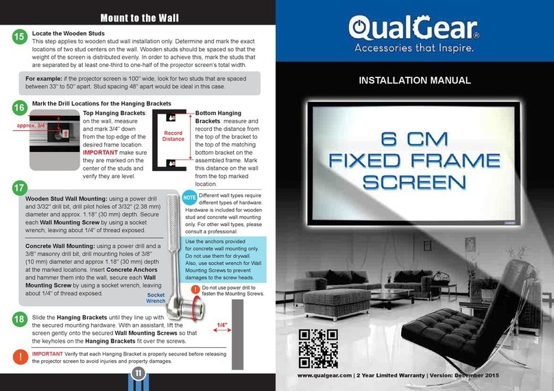QualGear QG-PS-FF6-169-100-W installation manual