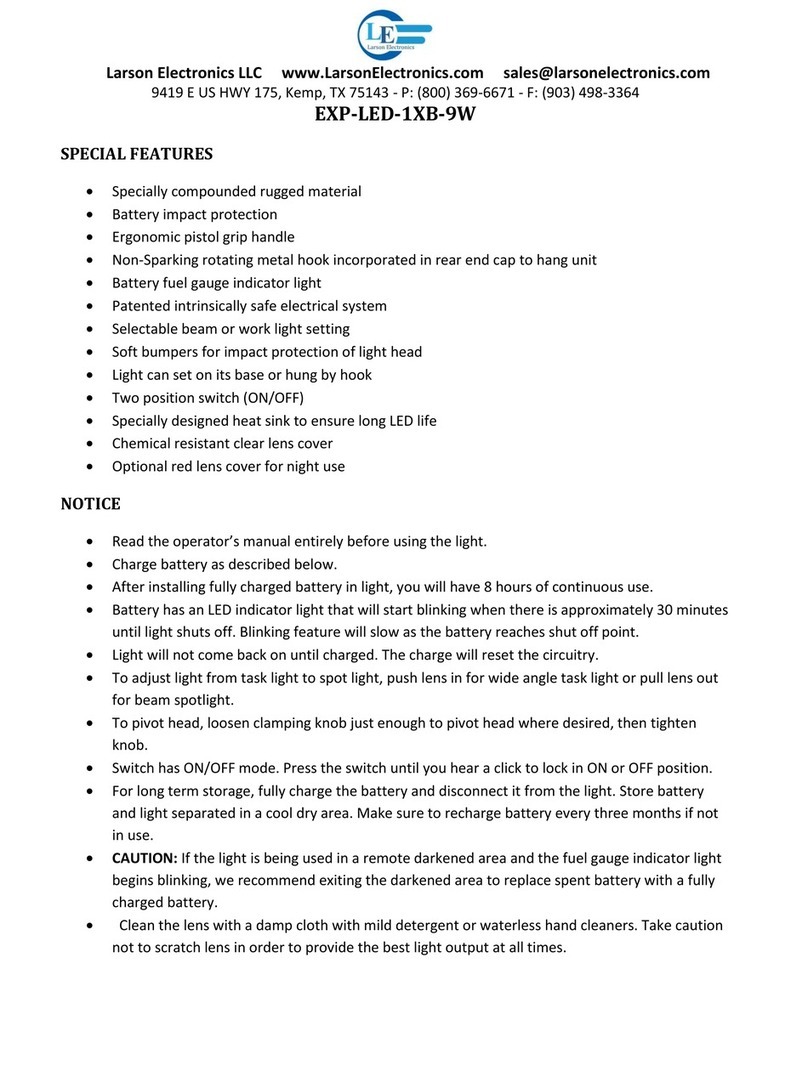 Larson Electronics EXP-LED-1XB-9W User manual