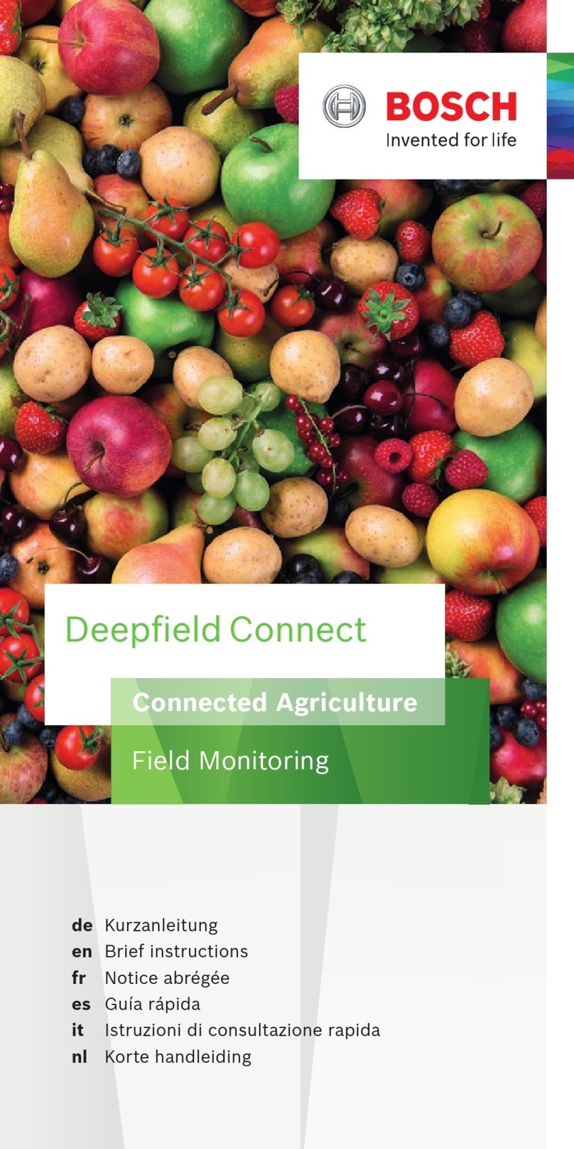 Bosch Deepfield Connect Reference guide Bosch Deepfield Connect Reference guide