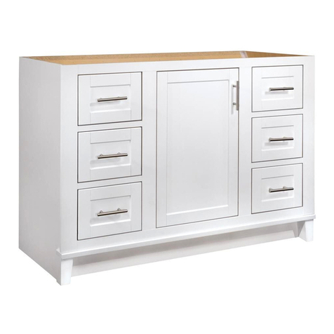 Glacier bay Vanity Combo KHWHT48D Use and care guide