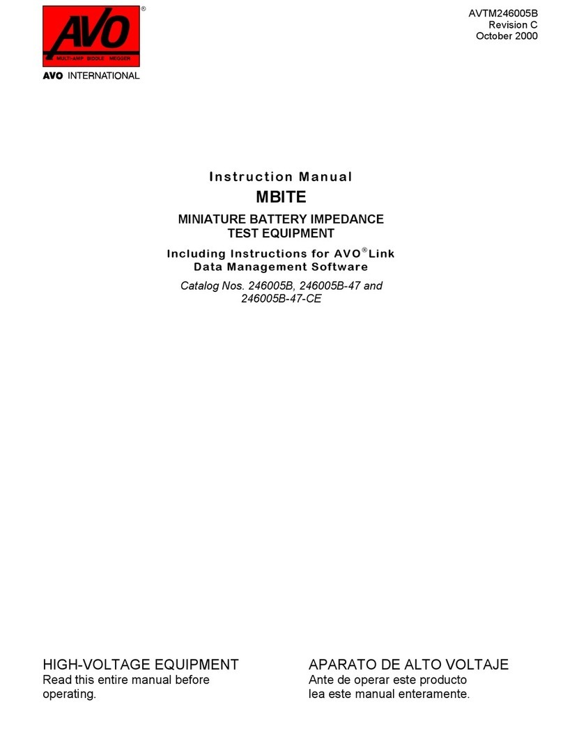 AVO MBITE instruction manual