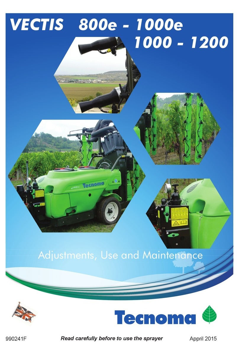 Tecnoma VECTIS 800e Adjustments, Use and Maintenance