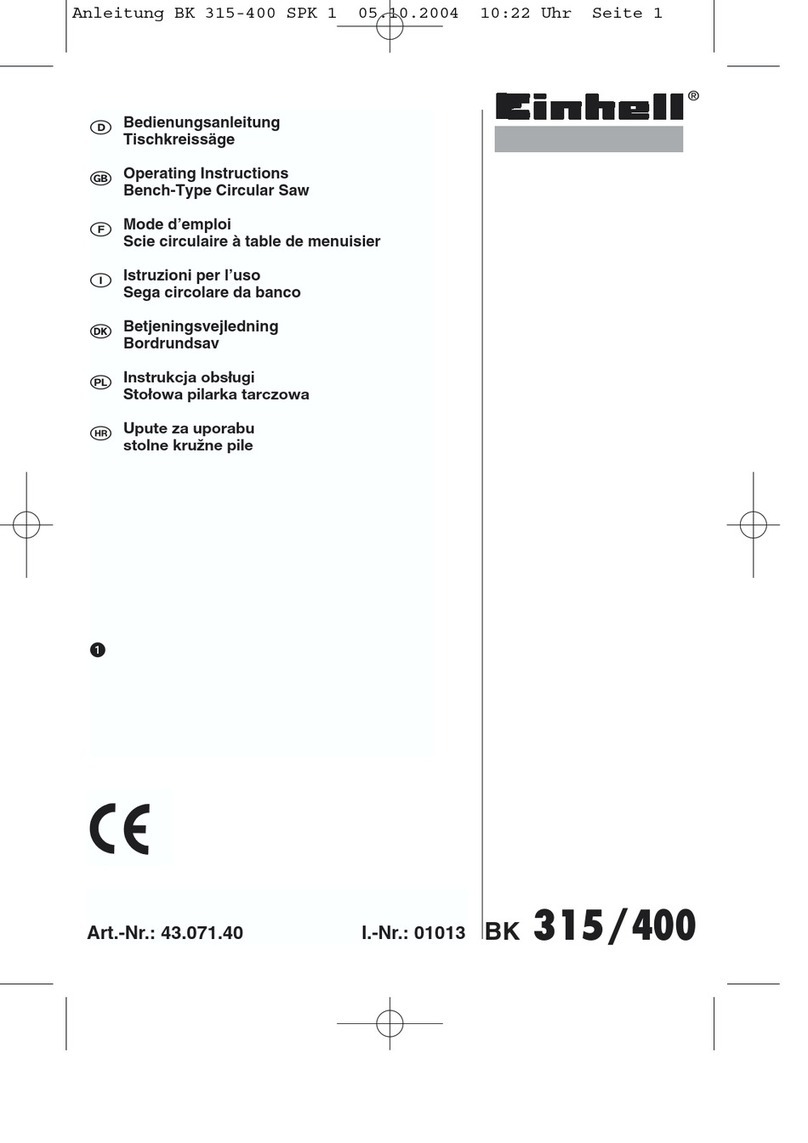 EINHELL BK 315 User manual