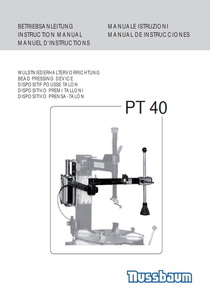 Nussbaum PT 40 instruction manual Nussbaum PT 40 instruction manual