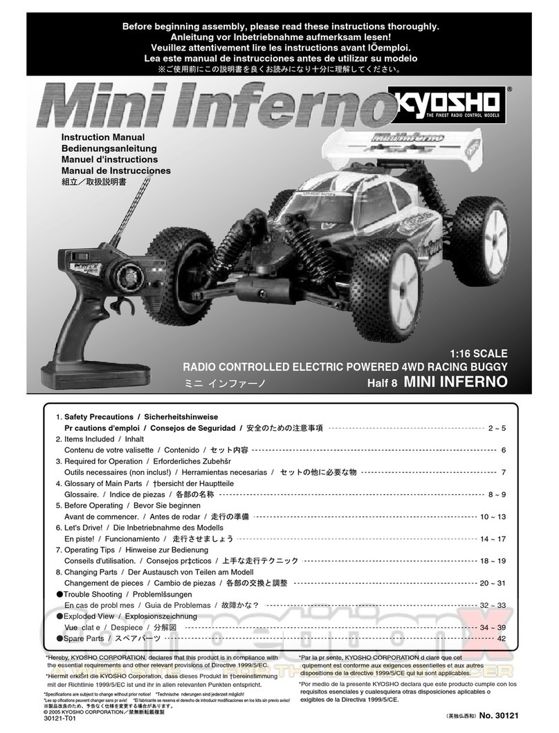 Kyosho Mini Inferno User manual Kyosho Mini Inferno User manual