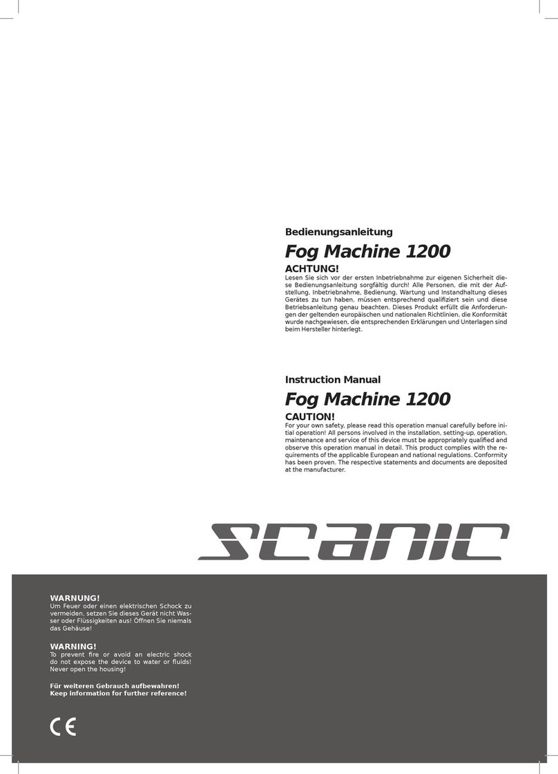 Scanic 1200 instruction manual