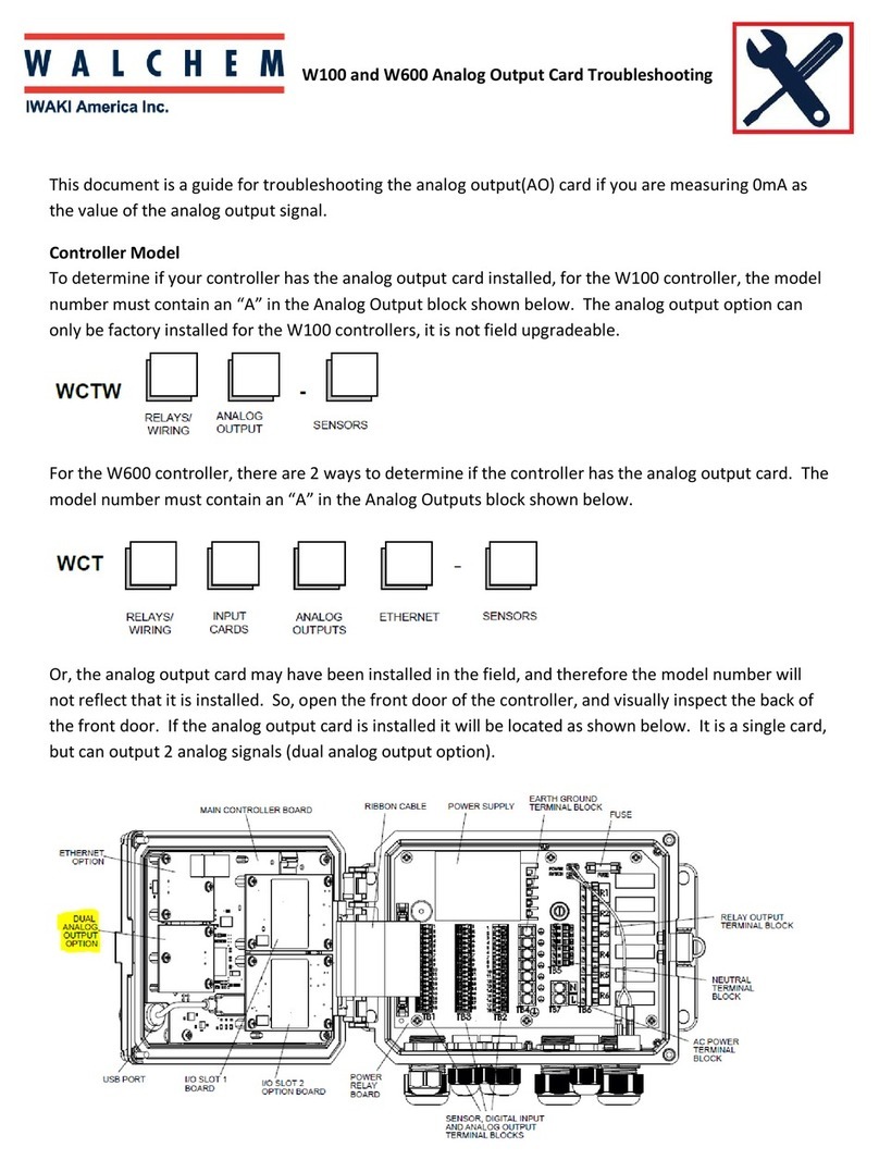 IWAKI WALCHEM W100 Operating instructions