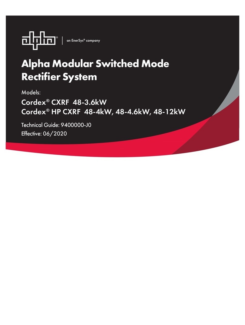 EnerSys alpha Cordex CXRF 48-3.6kW Technical guide