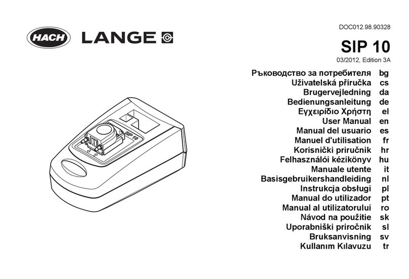 HACH LANGE SIP 10 User manual
