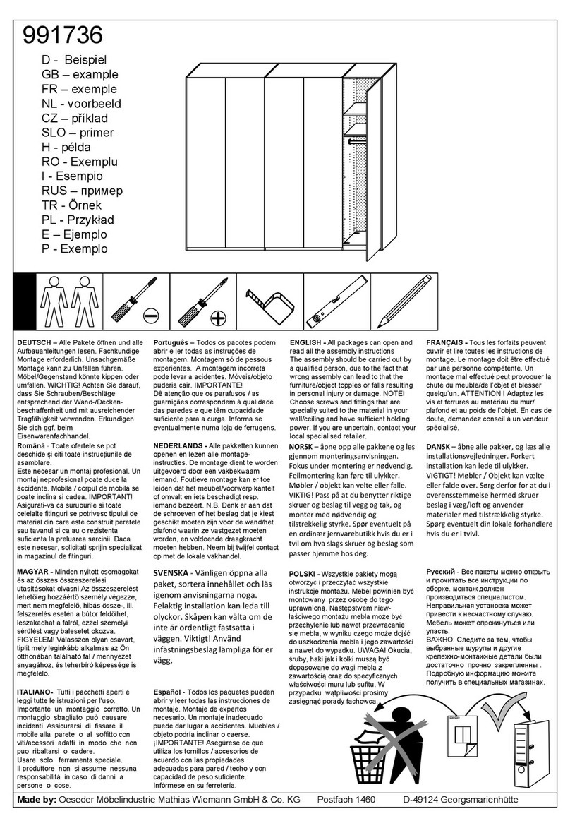 WIEMANN PANORAMA LOFT manual