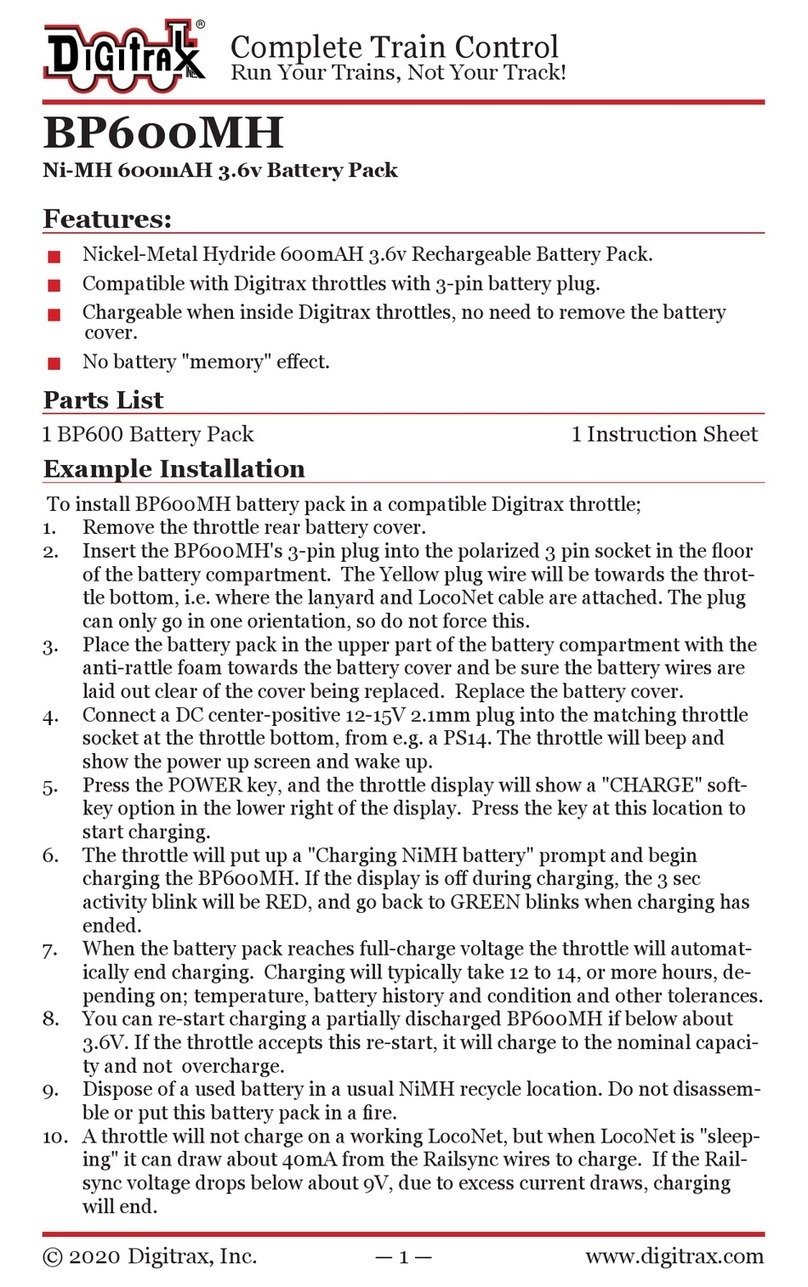 Digitrax BP600MH quick start guide