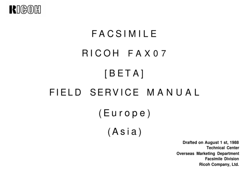 Ricoh FAX07 Field service manual