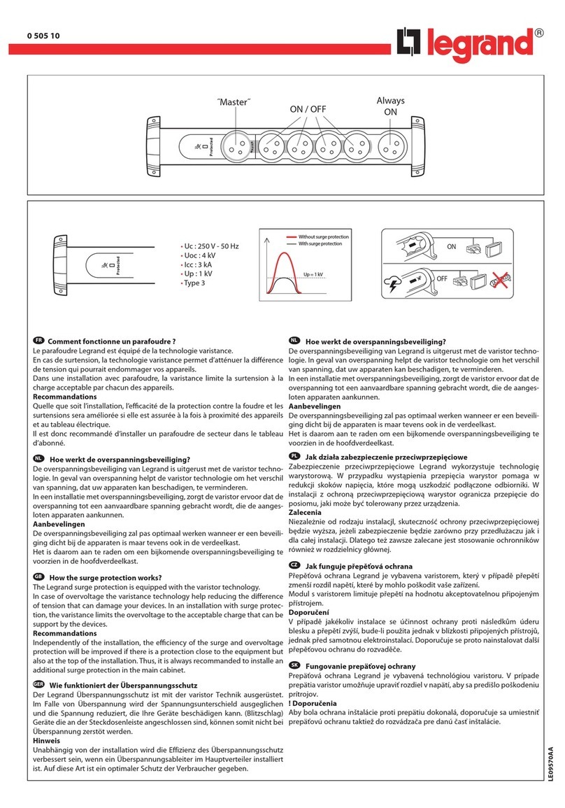 LEGRAND 0 505 10 quick guide