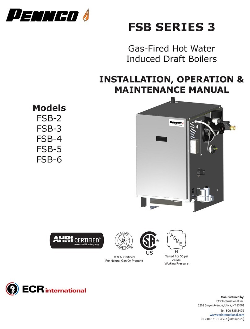 ECR International PENNCO FSB 3 Series Installation, operation & maintenance manual ECR International PENNCO FSB 3 Series Installation, operation & maintenance manual