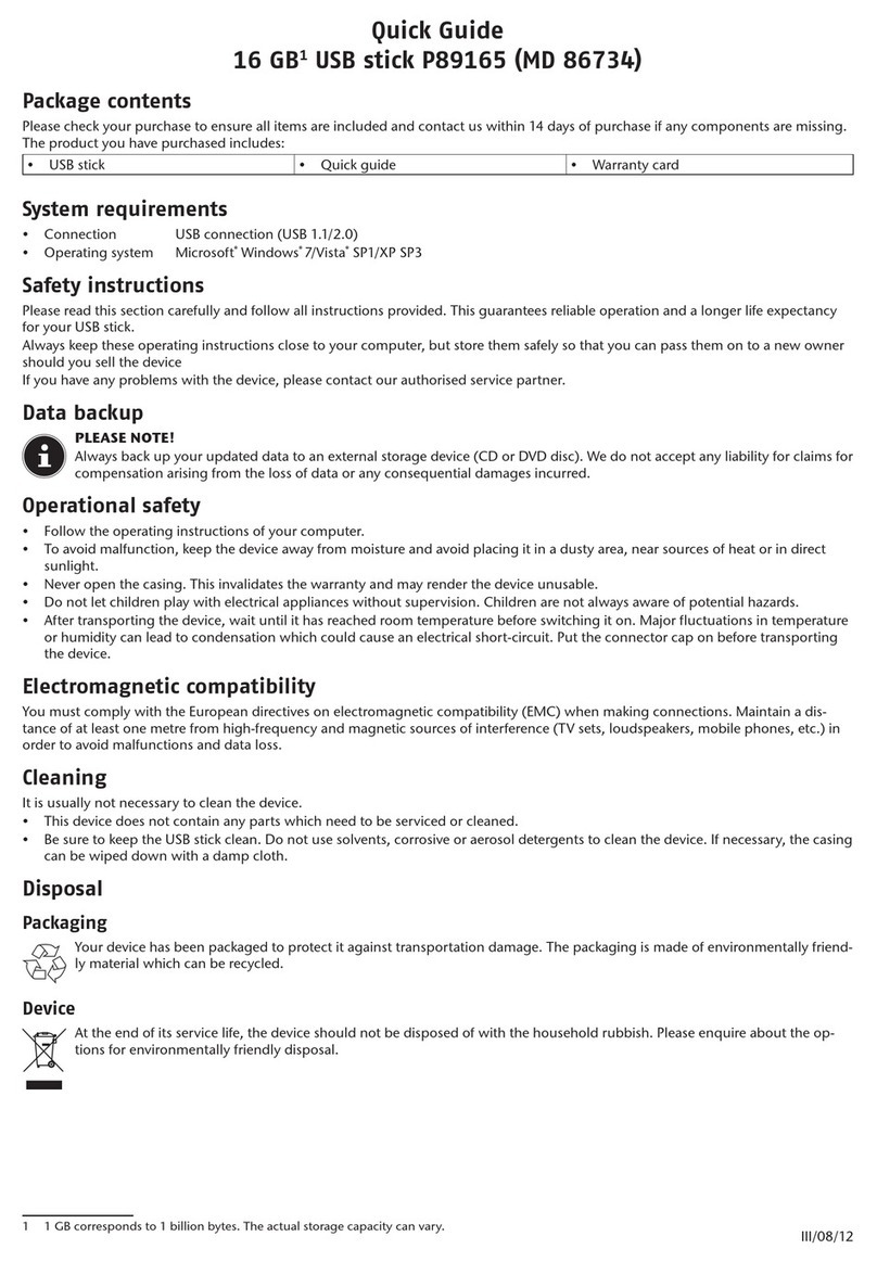 Medion P89165 quick guide