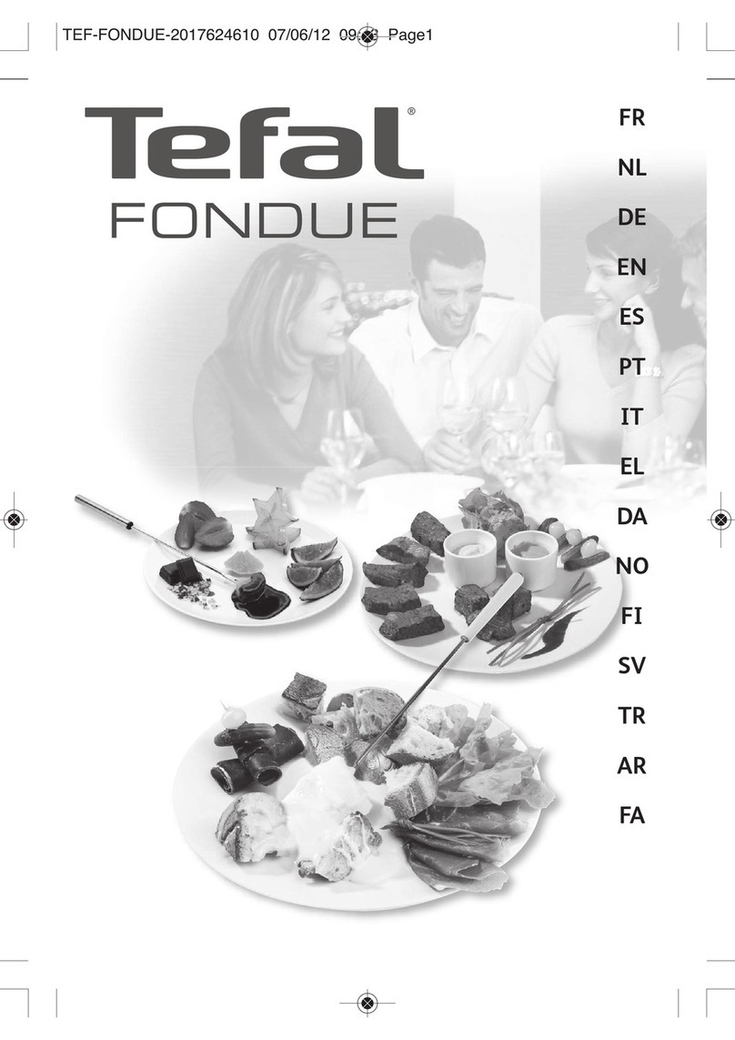 TEFAL FONDUE User manual
