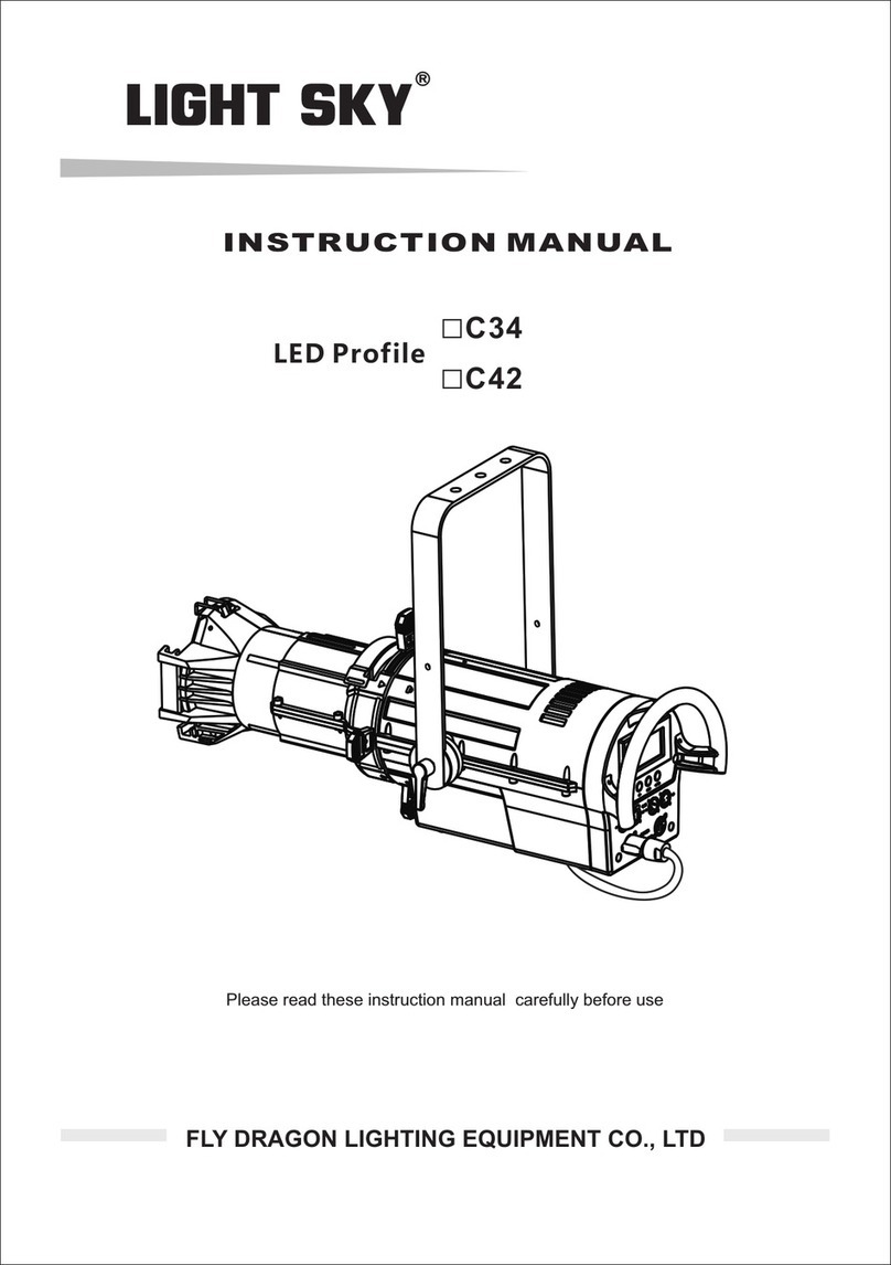 Light Sky LED Profile C34 instruction manual